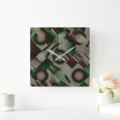 PureColor 2 Quadratische Wanduhr (Zuhause)