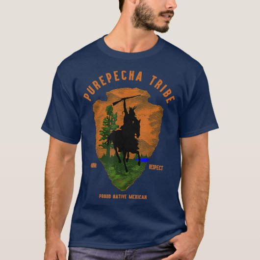 Purepecha Stamm Indianerreich T-Shirt (Vorderseite)