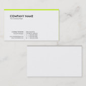 PurePro No11 Vibrant Green Visitenkarte (Vorne/Hinten)