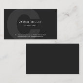 PurePro No4 Dunkelgrau Visitenkarte (Vorne/Hinten)