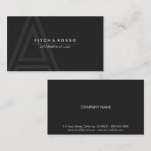 PurePro No5 dunkelgrau Visitenkarte (Vorne/Hinten)