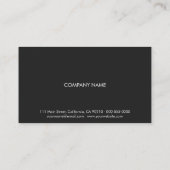 PurePro No5 dunkelgrau Visitenkarte (Rückseite)