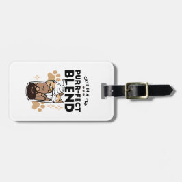 Purer Blend: Cat and Coffee Art for Pet Lovers Gepäckanhänger