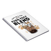 Purer Blend: Cat and Coffee Art for Pet Lovers Notizblock (Rechte Seite)