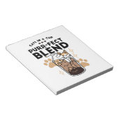 Purer Blend: Cat and Coffee Art for Pet Lovers Notizblock (angewinkelt)