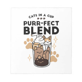 Purer Blend: Cat and Coffee Art for Pet Lovers Notizblock