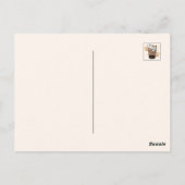 Purer Blend: Cat and Coffee Art for Pet Lovers Postkarte (Rückseite)