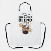 Purer Blend: Cat and Coffee Art for Pet Lovers Schürze (Vorderseite)