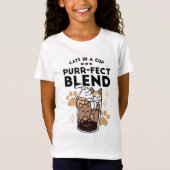 Purer Blend: Cat and Coffee Art for Pet Lovers T-Shirt (Vorderseite)