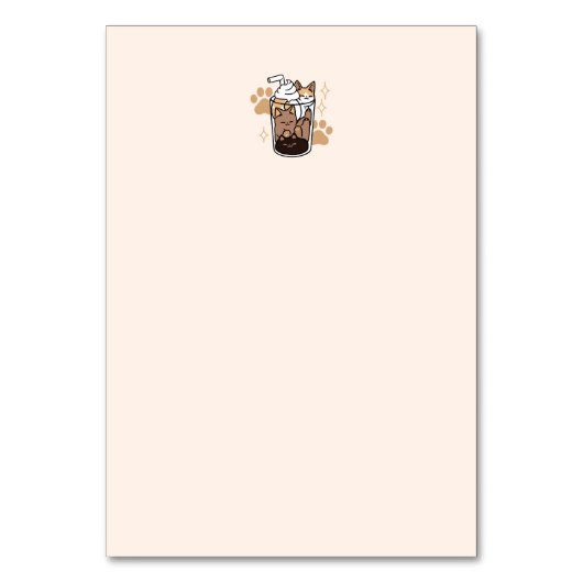 Purer Blend: Cat and Coffee Art for Pet Lovers Tischnummer (Rückseite)