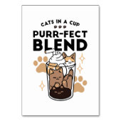 Purer Blend: Cat and Coffee Art for Pet Lovers Tischnummer (Vorderseite)