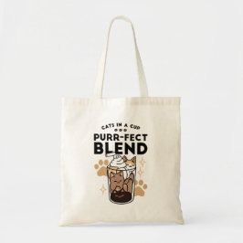 Purer Blend: Cat and Coffee Art for Pet Lovers Tragetasche