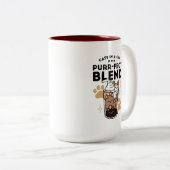 Purer Blend: Cat and Coffee Art for Pet Lovers Zweifarbige Tasse (VorderseiteRechts)