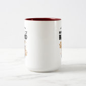 Purer Blend: Cat and Coffee Art for Pet Lovers Zweifarbige Tasse (Mittel)