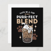 Purer-fect-Mischung: Kaffeedesign für Cat & Coffee (Vorne/Hinten)