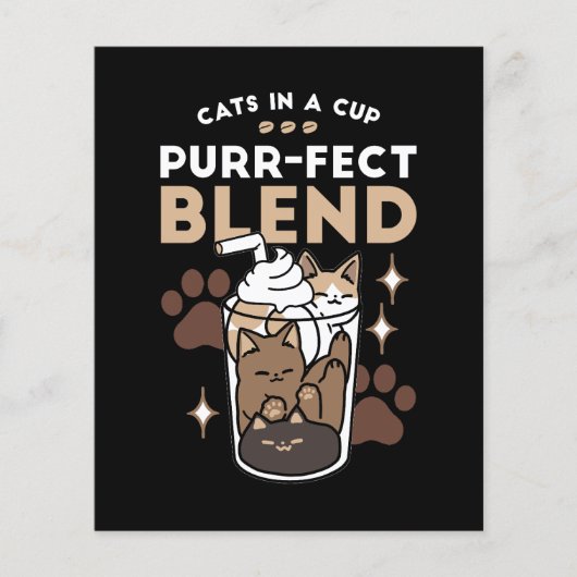 Purer-fect-Mischung: Kaffeedesign für Cat & Coffee (Vorderseite)