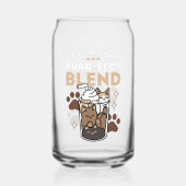 Purer-fect-Mischung: Kaffeedesign für Cat & Coffee Dosenglas (Rückseite)