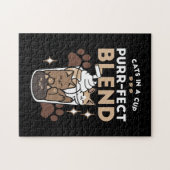 Purer-fect-Mischung: Kaffeedesign für Cat & Coffee Puzzle (Horizontal)