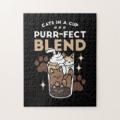 Purer-fect-Mischung: Kaffeedesign für Cat & Coffee Puzzle (Vertikal)