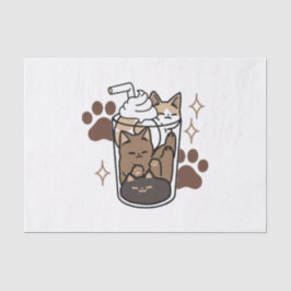 Purer-fect-Mischung: Kaffeedesign für Cat & Coffee Seidenpapier