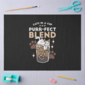 Purer-fect-Mischung: Kaffeedesign für Cat & Coffee Seidenpapier (Basteln)