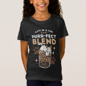 Purer-fect-Mischung: Kaffeedesign für Cat & Coffee T-Shirt (Vorderseite)