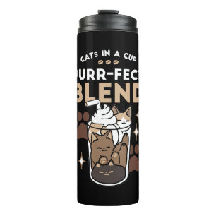 Purer-fect-Mischung: Kaffeedesign für Cat & Coffee Thermosbecher