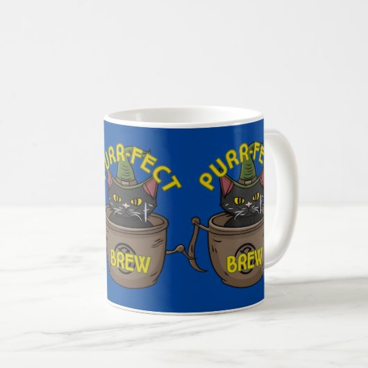 Purer-fect-Tasse, Katze in einem Cup Kaffeetasse (VorderseiteRechts)