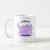 Purer Funny Fat Kitty Cat Pun Kaffeetasse (Links)