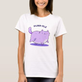 Purer Funny Fat Kitty Cat Pun T-Shirt (Vorderseite)
