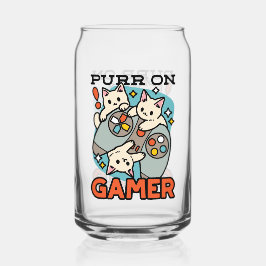 Purer On Gamer - Niedliches Cat Gaming Design Dosenglas