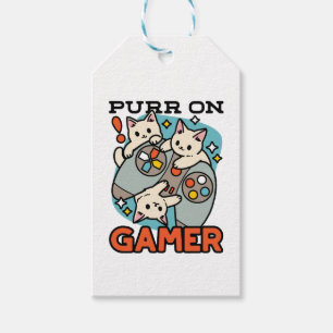 Purer On Gamer - Niedliches Cat Gaming Design Geschenkanhänger