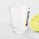 Purer On Gamer - Niedliches Cat Gaming Design Schnapsglas (Links)