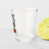 Purer On Gamer - Niedliches Cat Gaming Design Schnapsglas (Rechts)