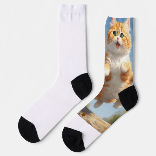 Purer Schock: Crew Shocks Cat Collection" Socken (Linkes Detail)