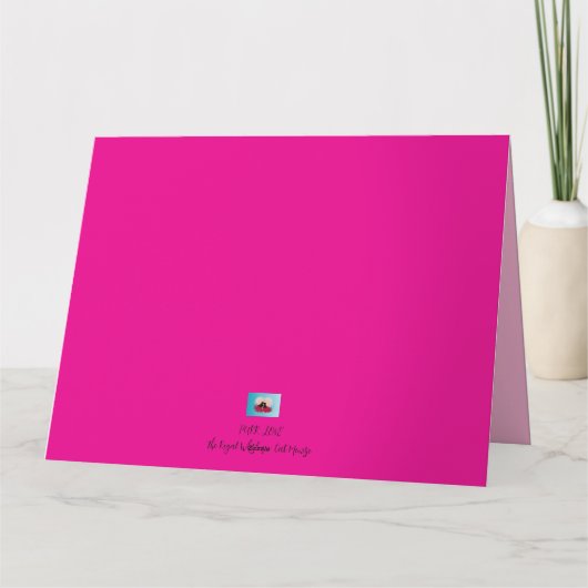 Purere Liebe - Cupid - Katzengeschenktasche Karte (Rückseite)