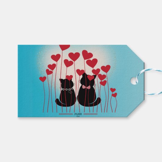 Purere Liebe - Geschenktasche - Ballonfeld Geschenkanhänger (Vorderseite (Horizontal))