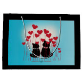 Purere Liebe - Geschenktasche - Ballonfeld Große Geschenktüte (Rückseite)