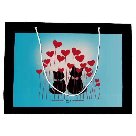 Purere Liebe - Geschenktasche - Ballonfeld Große Geschenktüte (Rückseite)