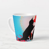 Purere Liebe - Katze Valentinballons - Geschenktüt Milchtasse (Linke Ecke)