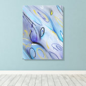 Pures abstraktes Gemälde Leinwanddruck (Insitu (Holzboden))