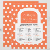 Pures Brautparty Game - Coral (Vorne/Hinten)