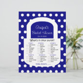 Pures Brautparty Game - Navy Blue (Stehend Vorderseite)