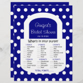 Pures Brautparty Game - Navy Blue (Vorne/Hinten)