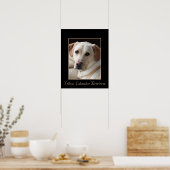 Pures, gelbes Labrador Retriever Poster (Küche)
