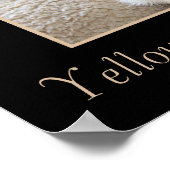 Pures, gelbes Labrador Retriever Poster (Ecke)