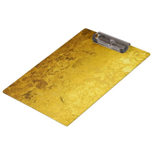 PURES GOLD Muster / Blattgold Klemmbrett (Schrägansicht)
