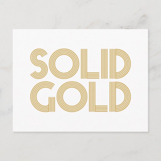 PURES GOLD POSTKARTE (Vorderseite)