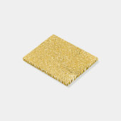 PURES GOLD Sprenkelmuster + Ihr Text / Foto Post-it Klebezettel (angewinkelt)