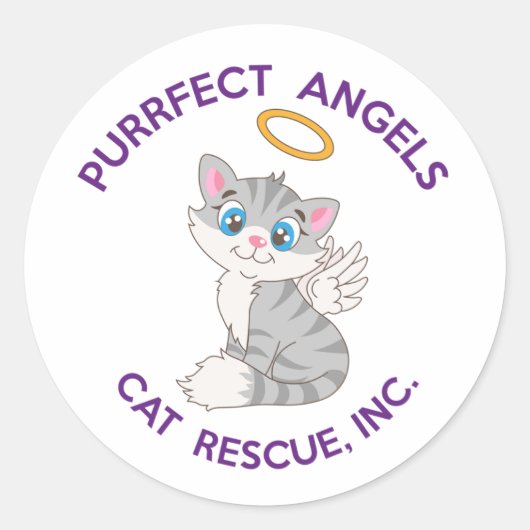 Purfect Angels Cat Rescue Aufkleber (Vorderseite)